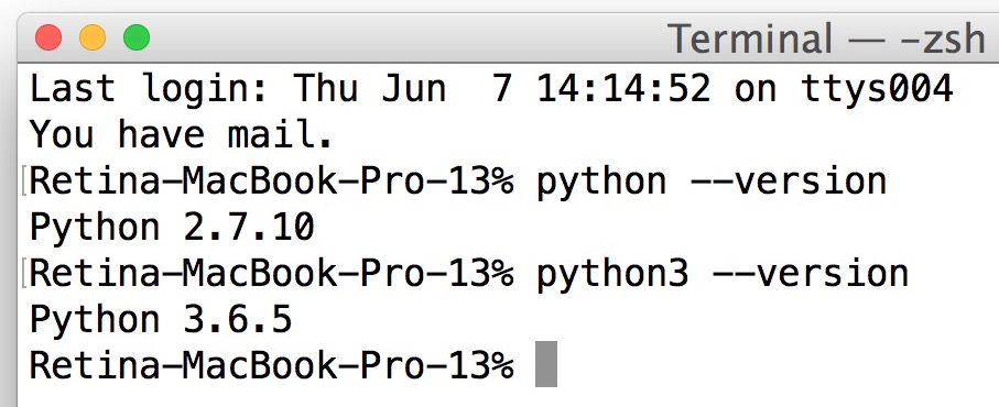 mac install package for a specific python version